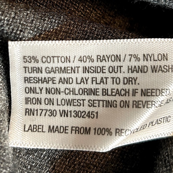 New Merona Cotton Blend Embellished Button Down Cardigan Sweater Grey Medium - Picture 8 of 8